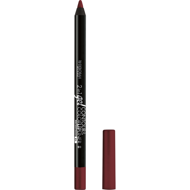 Deborah Lip Liner Pencil 2 IN 1 Gel Contour & Color W.P